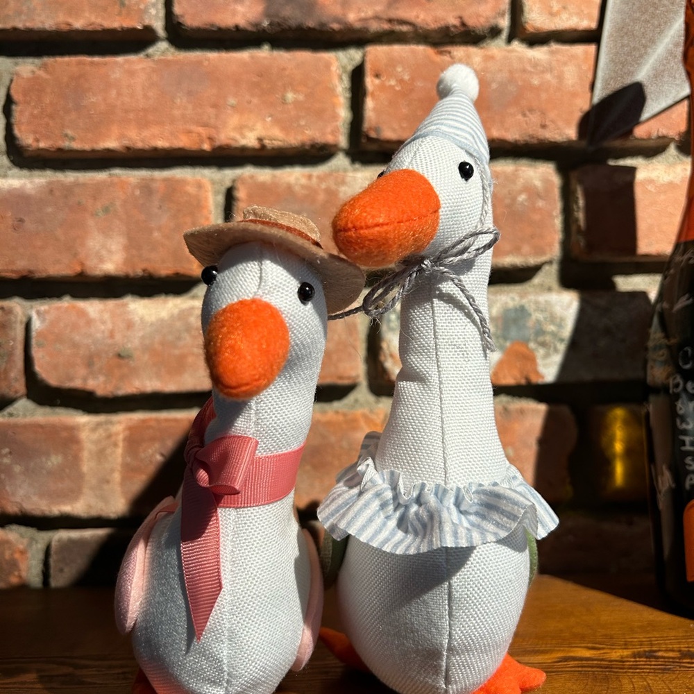 Set of country geese decor cottagecore grandmacore silly goose